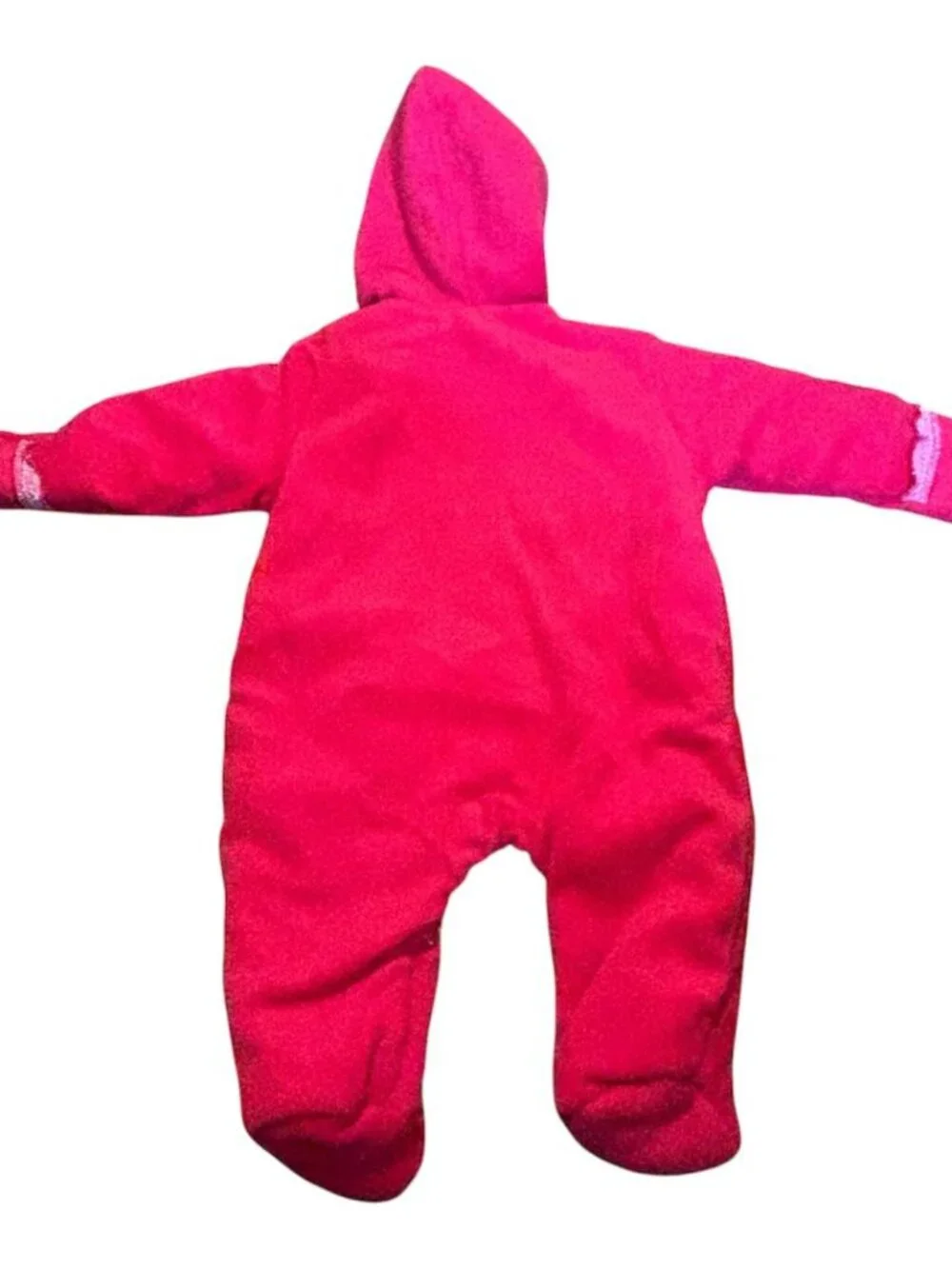 Disney NWT Embroidered Minnie Mouse Red Fleece Snowsuit Size 6-9 Months